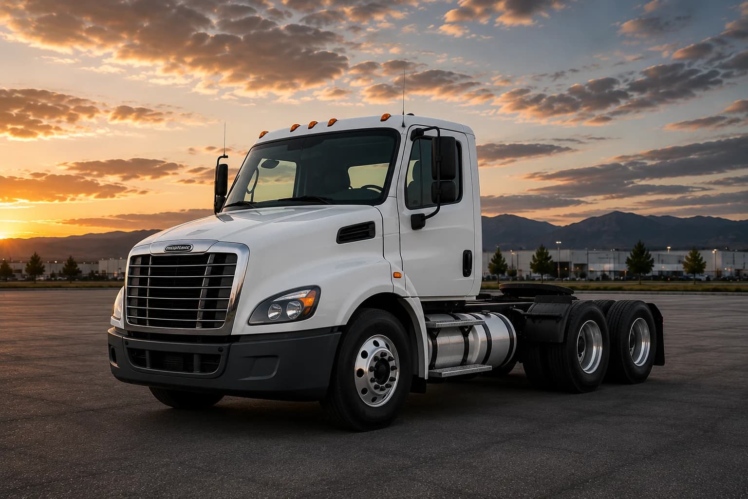 Day cab tractor for local and regional transportation