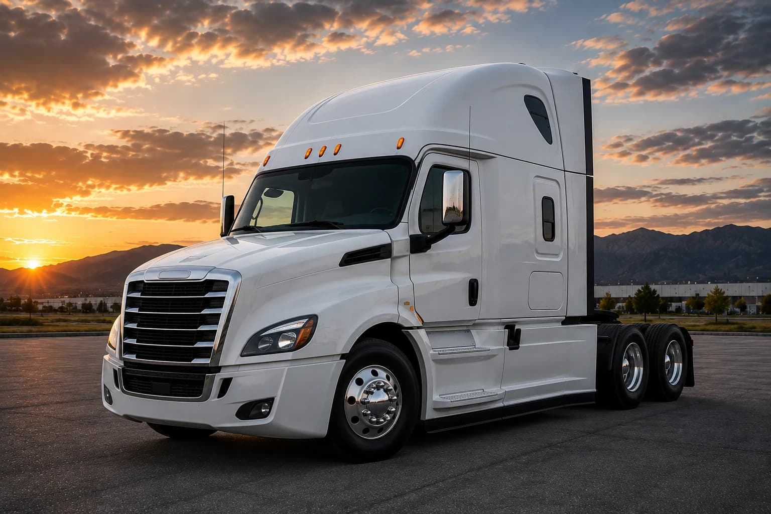 Sleeper tractor for highway freight transportation